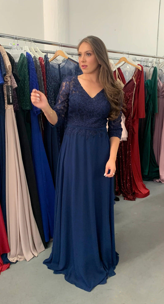 Long Mother of the Bride Dress Sale - The Dress Outlet
