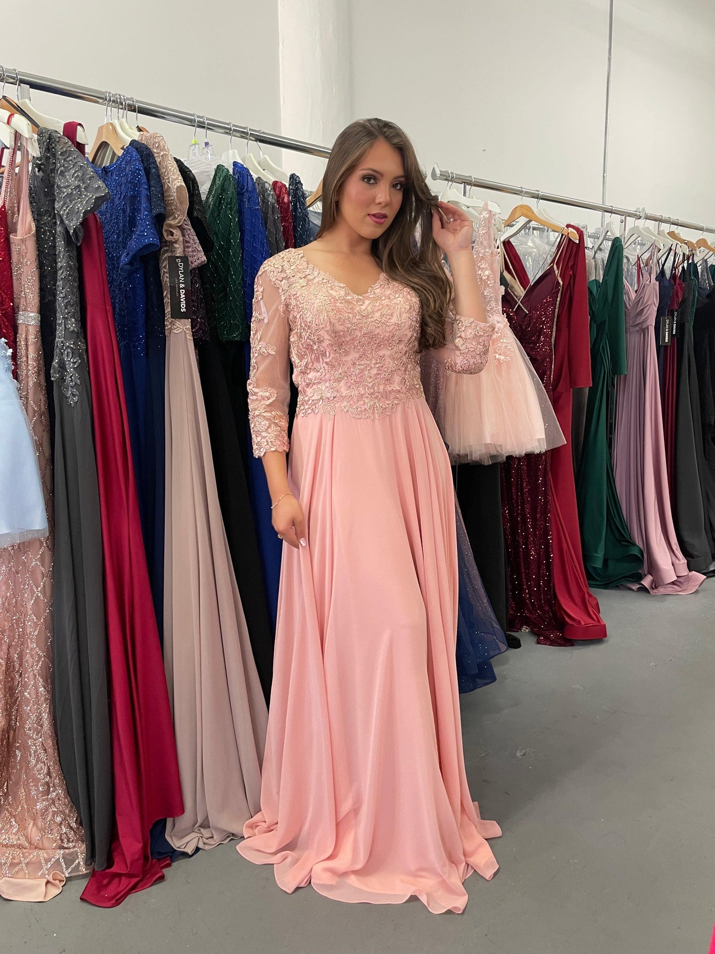 Long Mother of the Bride Dress Sale - The Dress Outlet