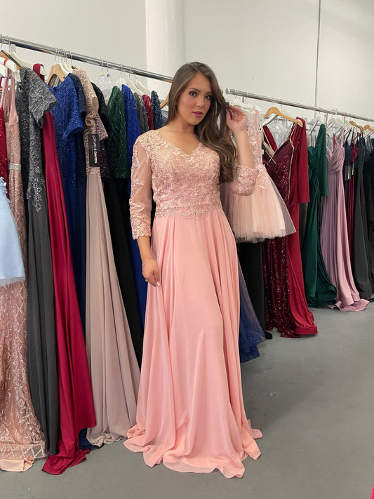 Long Mother of the Bride Dress Sale - The Dress Outlet