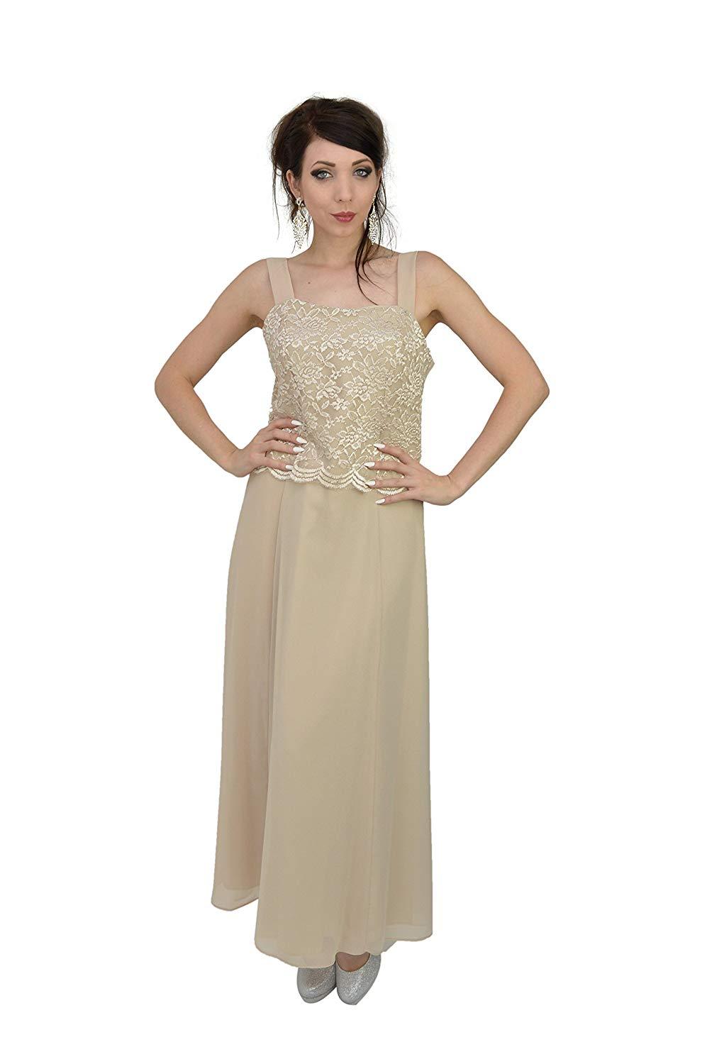 Long Mother of the Bride Formal Plus Size Dress - The Dress Outlet Sally