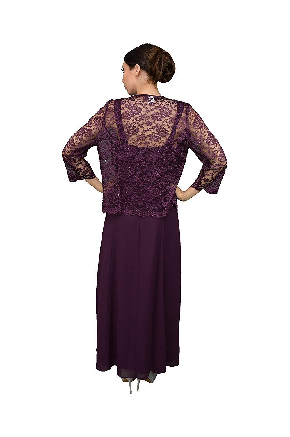 Long Mother of the Bride Formal Plus Size Dress - The Dress Outlet Sally