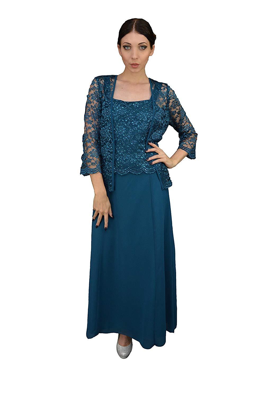 Long Mother of the Bride Formal Plus Size Dress - The Dress Outlet Sally