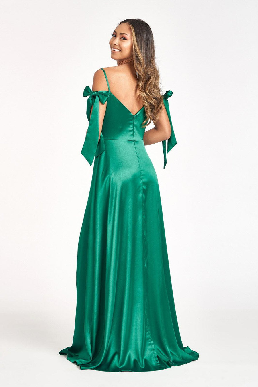 Long Off Shoulder Formal Bridesmaid Dress - The Dress Outlet