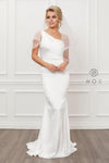 Long Off Shoulder Wedding Dress Sale - The Dress Outlet