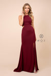 Long Open Back Cutout Prom Dress Evening Gown - The Dress Outlet Nox Anabel