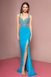 Long Prom Dress Fromal Mermaid Fit Evening Gown - The Dress Outlet Elizabeth K
