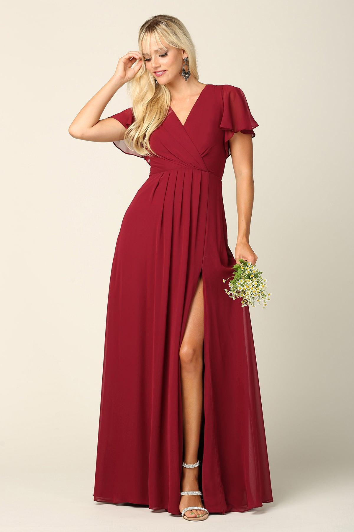 Long Short Sleeve Mother of the Bride Dress Sale - The Dress Outlet