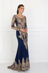Long Sleeve Dress Formal Evening Gown - The Dress Outlet Elizabeth K