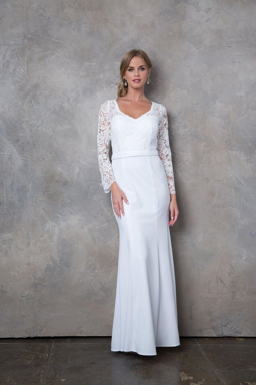 Long Sleeve Mother of the Bride Formal Dress