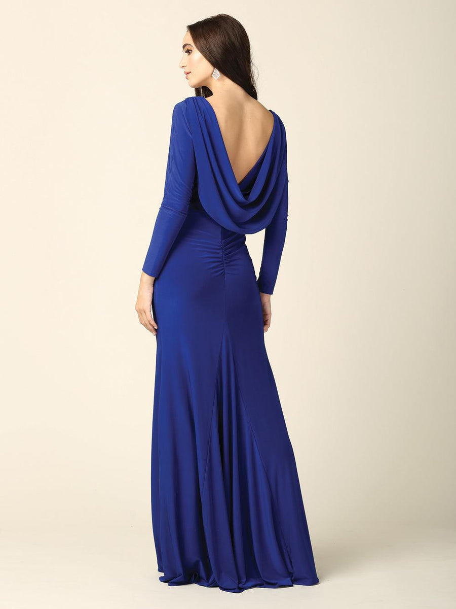 Long Sleeve Mother of the Bride Formal Dress - The Dress Outlet