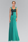 Long Sleeveless Chiffon Dress Formal Gown - The Dress Outlet Elizabeth K