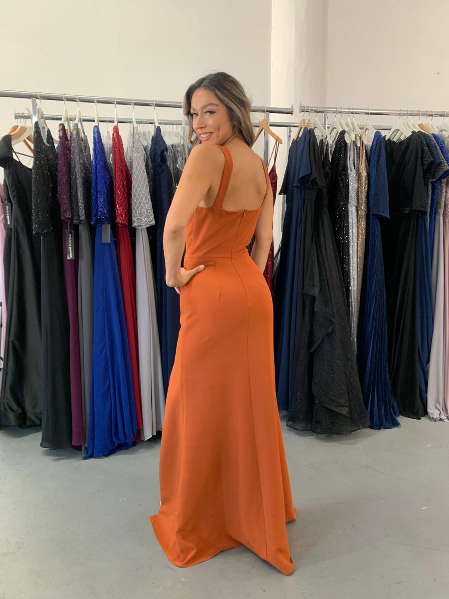 Long Sleeveless Formal Dress Size 8 - The Dress Outlet