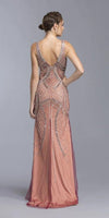 Long Sleeveless Formal Evening Prom Mermaid Dress - The Dress Outlet