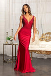 Long Sleeveless Formal Mermaid Fit Prom Dress - The Dress Outlet