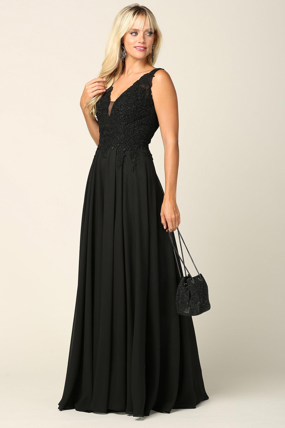 Long Sleeveless Formal Mother of the Bride Dress - The Dress Outlet