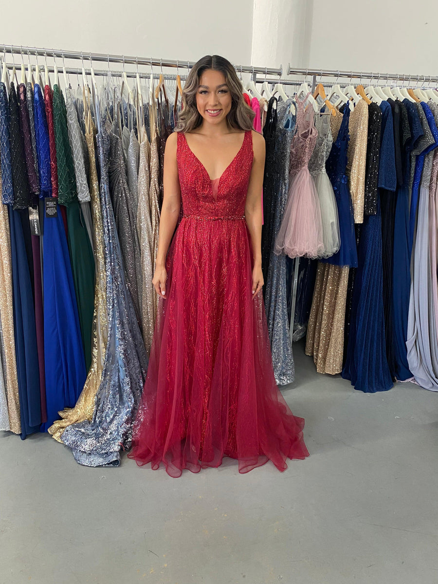 Long Sleeveless Prom Dress Sale - The Dress Outlet