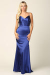 Long Spaghetti Strap Formal Dress Bridesmaids - The Dress Outlet