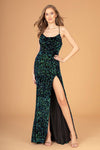 Long Spaghetti Strap Formal Prom Dress - The Dress Outlet