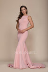 Long V Back Formal Prom Dress Evening Gown - The Dress Outlet Nox Anabel