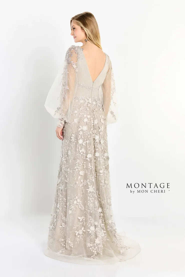 Formal Dresses A Line Gown Long Allover Lace Formal Dress Bisque