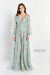 Formal Dresses A Line Gown Long Allover Lace Formal Dress Sage