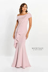 Formal Dresses Long A Line Ruffle Chic Formal Dress Rose