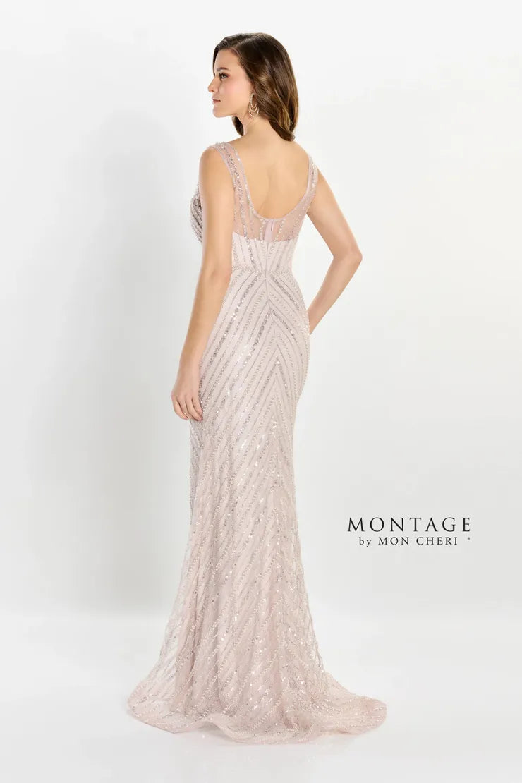 Formal Dresses Long Sequin High Slit Formal Dress Blush