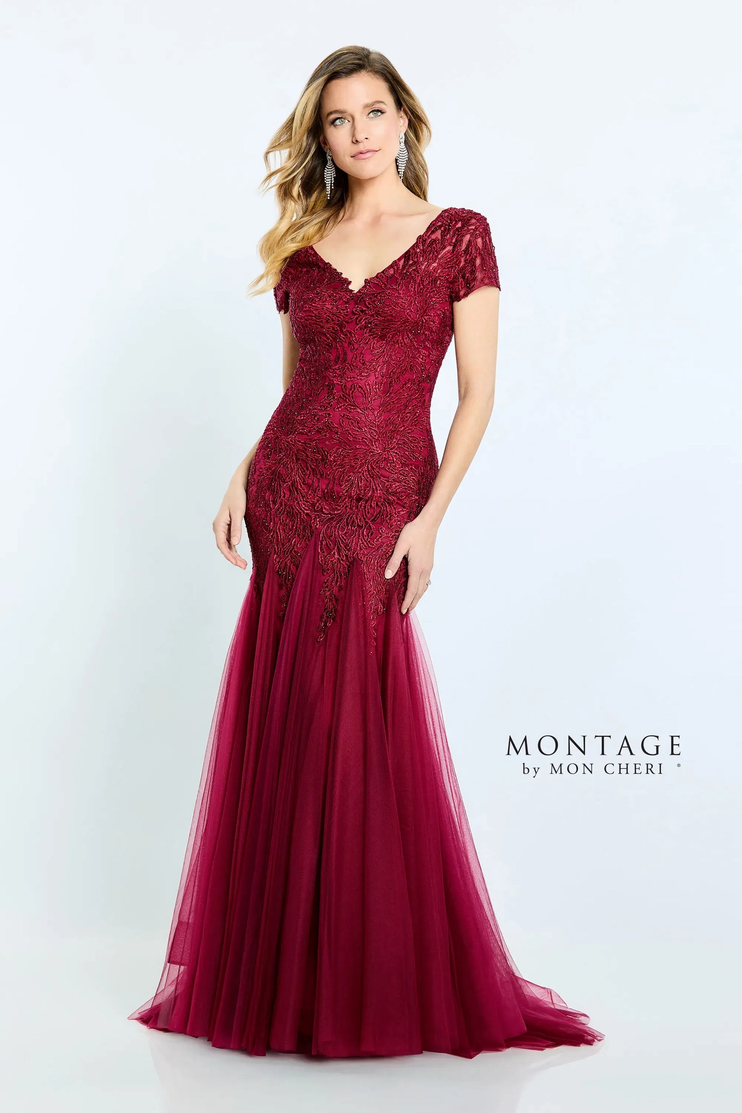 Formal Dresses Long Evening Gown Beaded Formal Dress Garnet