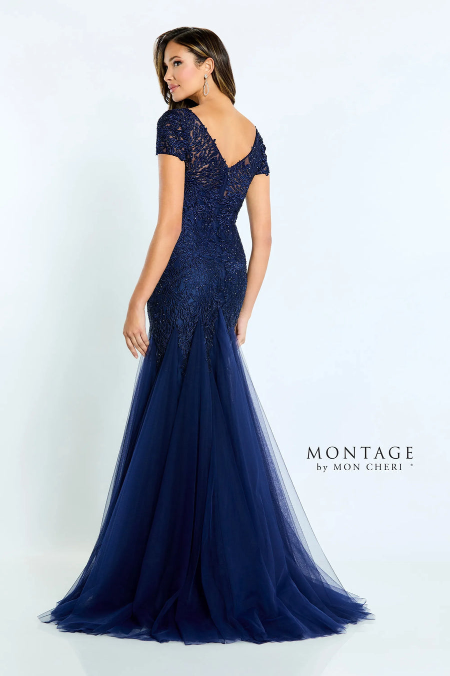 Formal Dresses Long Evening Gown Beaded Formal Dress Navy Blue