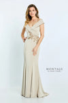 Formal Dresses Pleated Long Formal Beaded Mermaid Dress Bisque