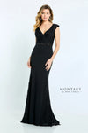 Formal Dresses Long Mermaid Fit Formal Pleated Evening Dress Black