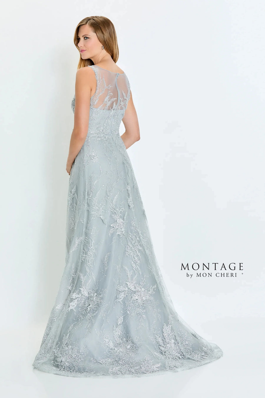 Formal Dresses A Line Long Formal Beaded Evening Dress Silver