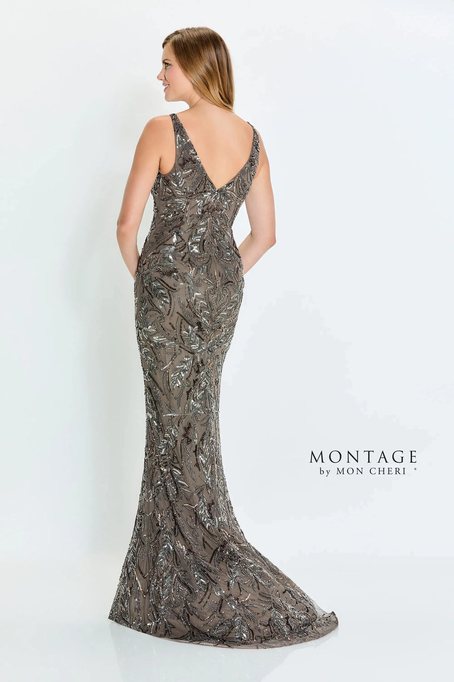 Formal Dresses Beaded Sequin Long Formal Fitted Evening Dress Lead