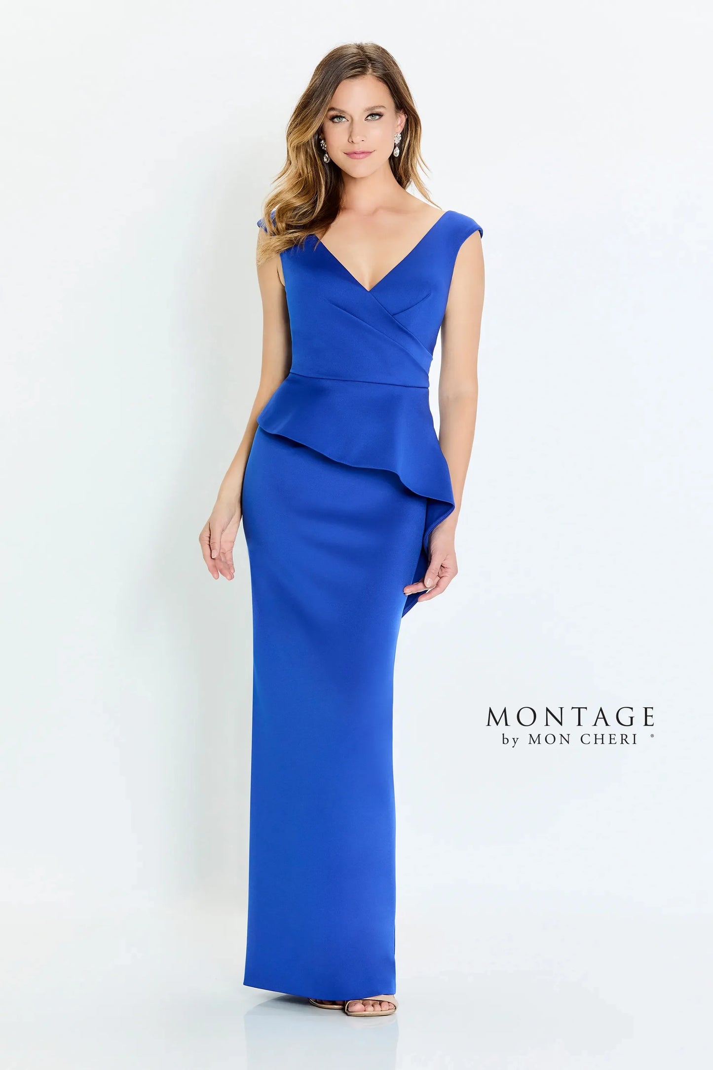 Formal Dresses Fitted Long Formal Pleated Evening Dress  Royal Blue