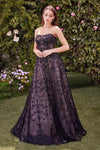 Prom Dresses Long A Line Removable Jacket Formal Prom Dress Black