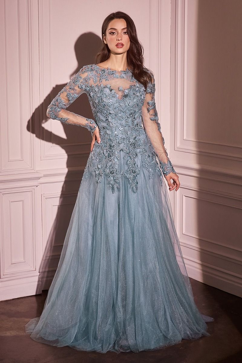 Formal Dresses Long Ball Gown Formal Dress Dusty Blue