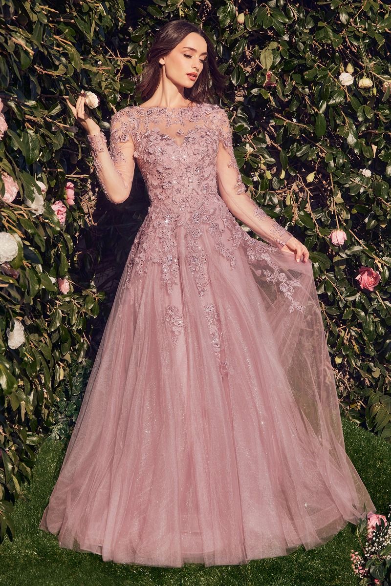 Formal Dresses Long Ball Gown Formal Dress Dusty Rose
