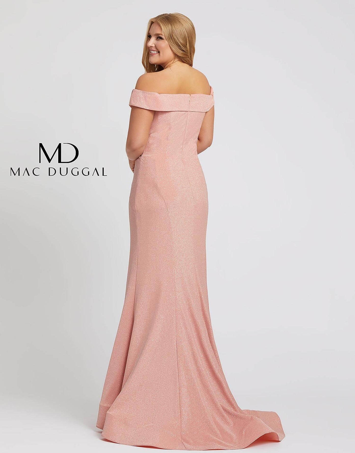 Mac Duggal Fabulouss Off Shoulder Plus Size Prom Dress 48977F - The Dress Outlet Mac Duggal