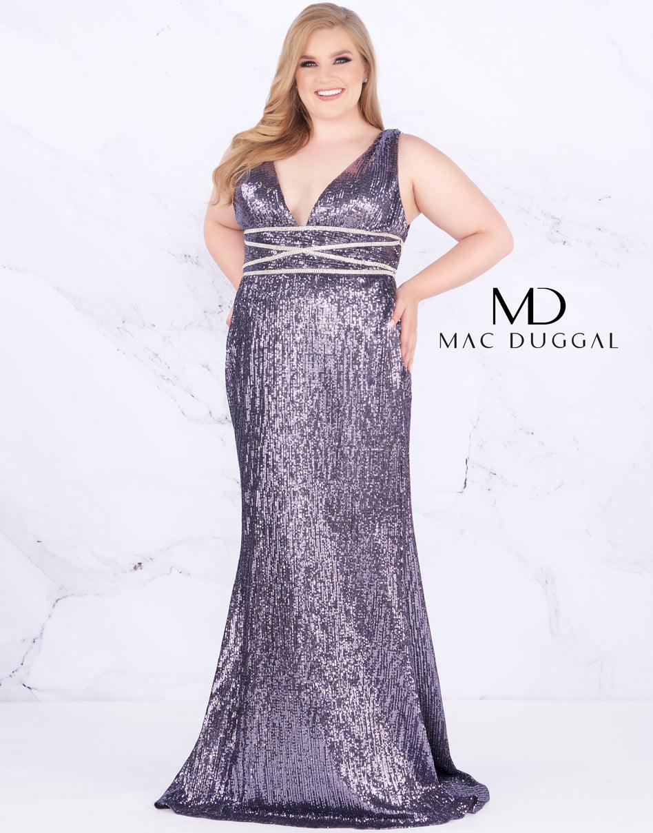 Mac Duggal Long Prom Dress Plus Size - The Dress Outlet Mac Duggal