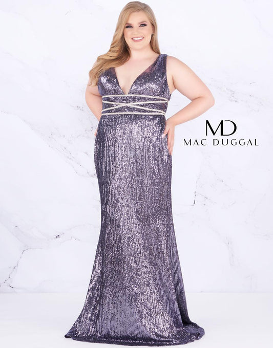Mac Duggal Long Prom Dress Plus Size - The Dress Outlet Mac Duggal