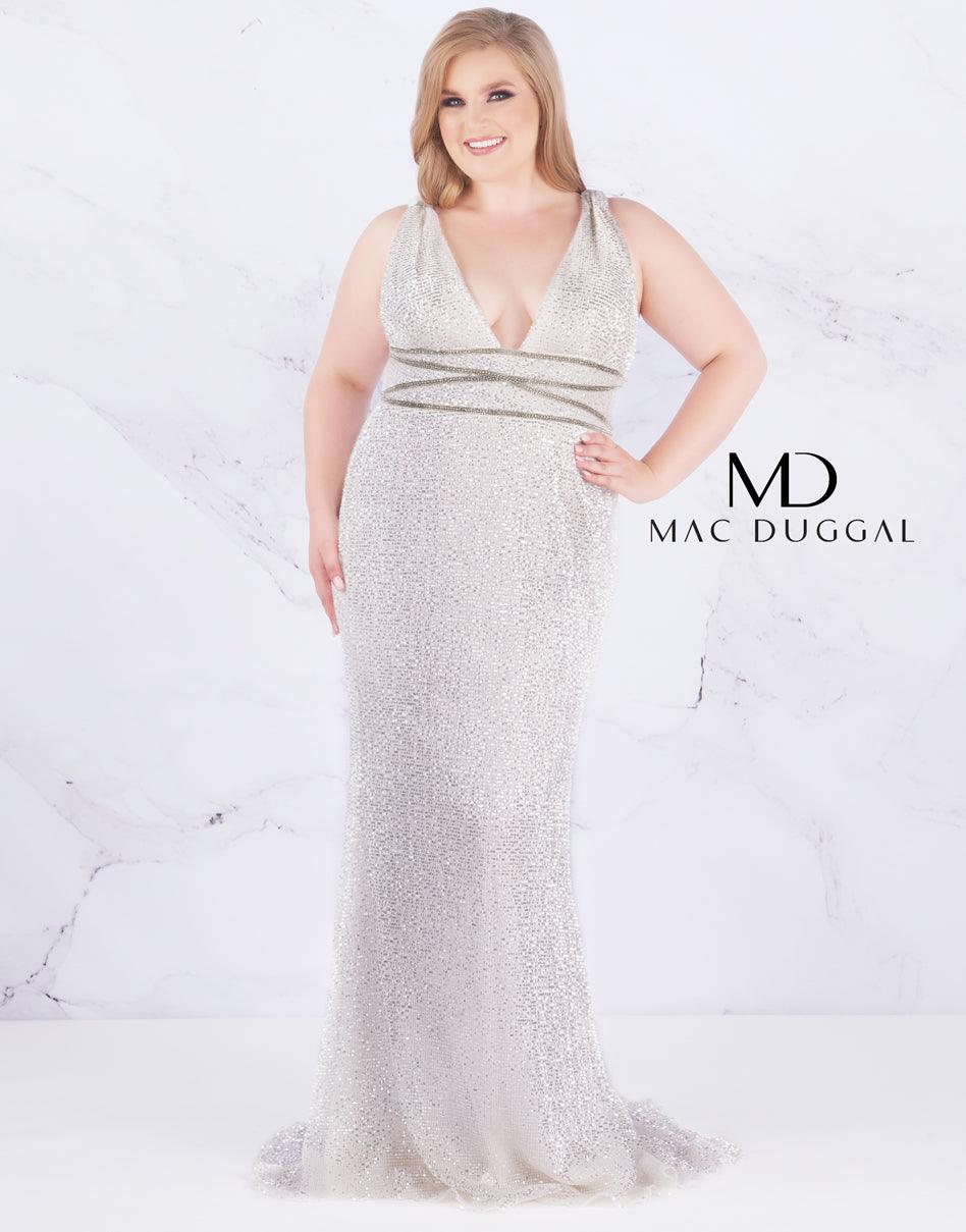 Mac Duggal Long Prom Dress Plus Size - The Dress Outlet Mac Duggal