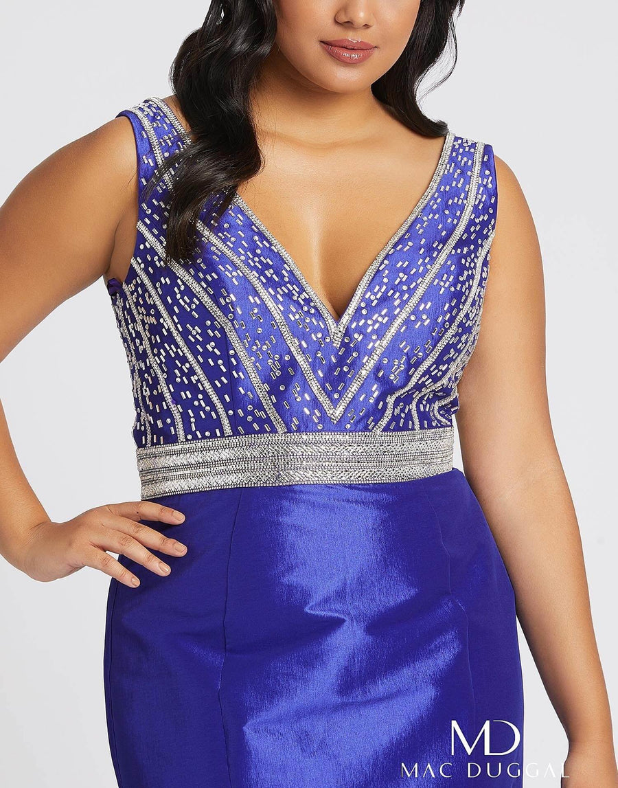 Mac Duggal Fabulouss Long Plus Size Dress 48997F - The Dress Outlet