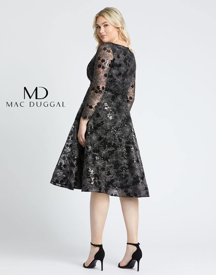 Mac Duggal Fabulouss Short Plus Size Dress 67541 - The Dress Outlet