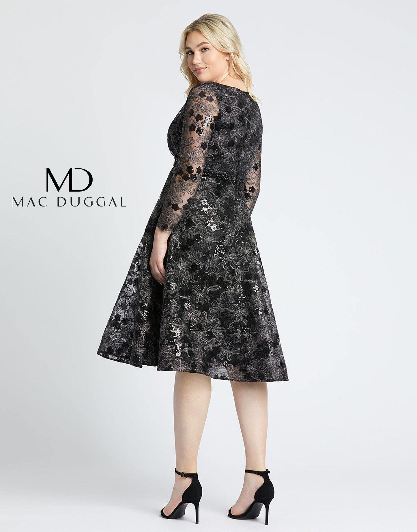 Mac Duggal Fabulouss Short Plus Size Dress 67541 - The Dress Outlet