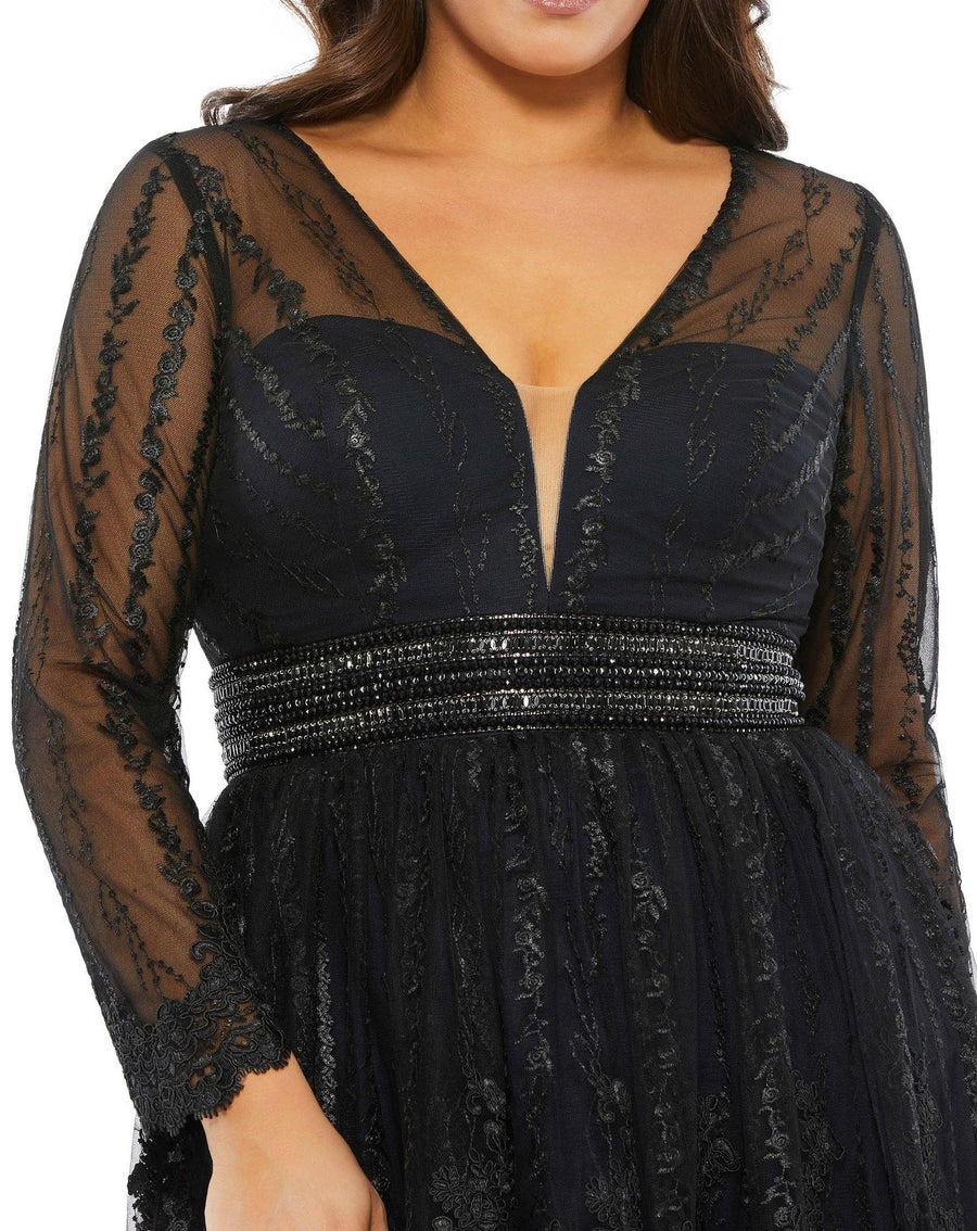 Mac Duggal Fabulouss Short Plus Size Dress 67902 - The Dress Outlet