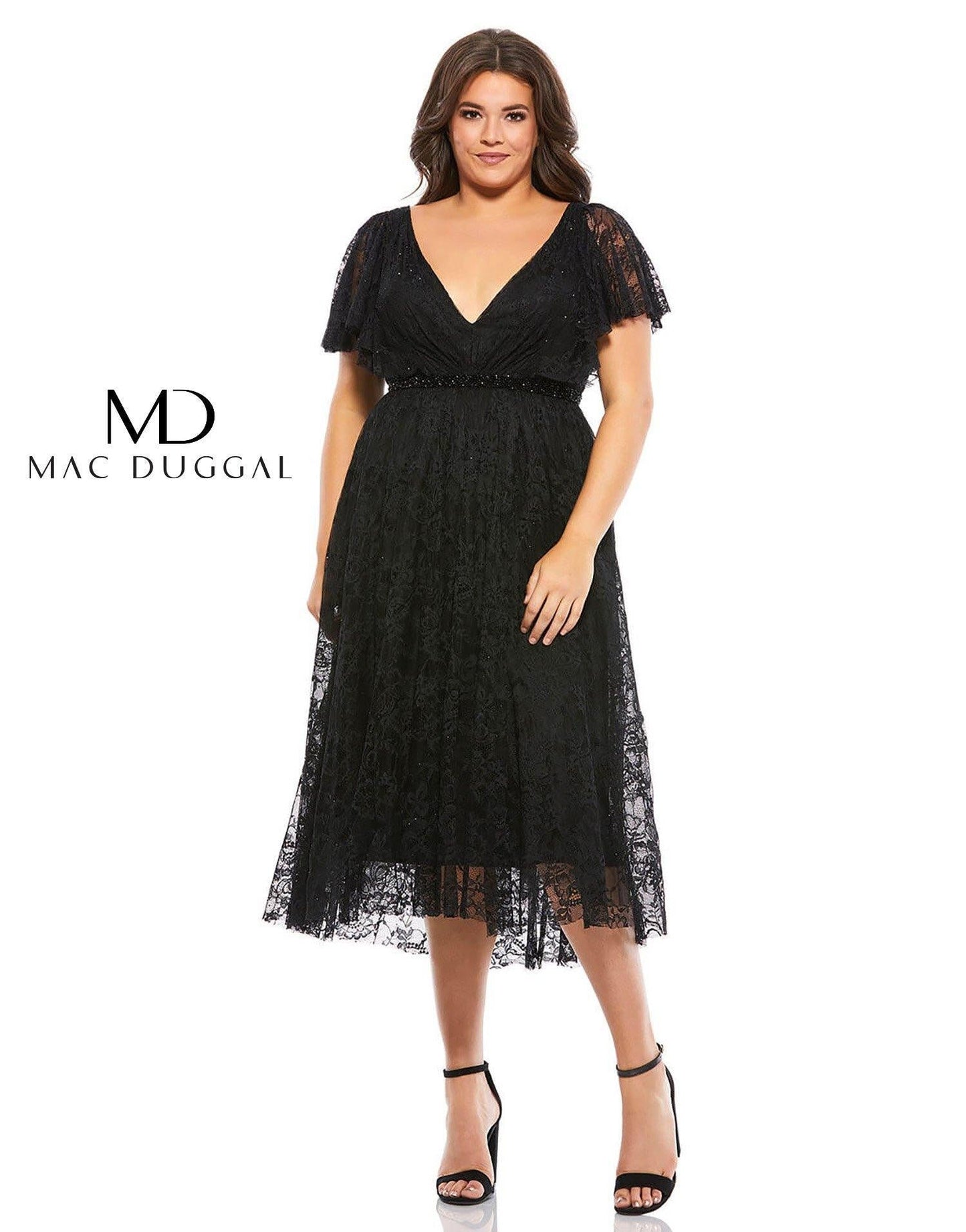 Mac Duggal Fabulouss Short Plus Size Dress 675421 - The Dress Outlet