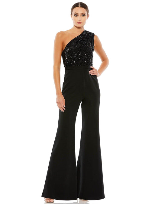 Mac Duggal Formal One Shoulder Jumpsuit 26716 - The Dress Outlet