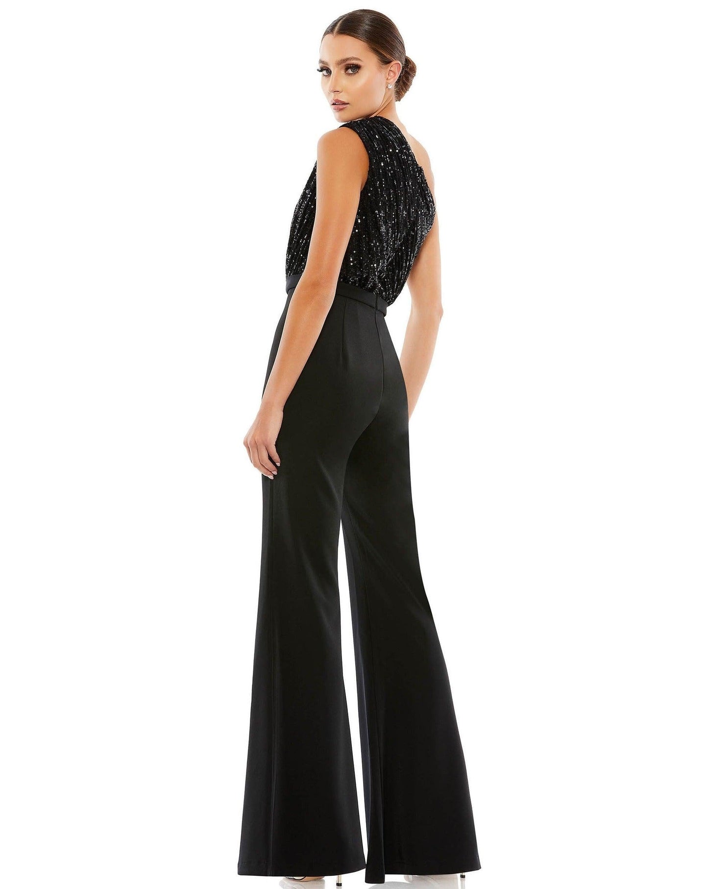 Mac Duggal Formal One Shoulder Jumpsuit 26716 - The Dress Outlet
