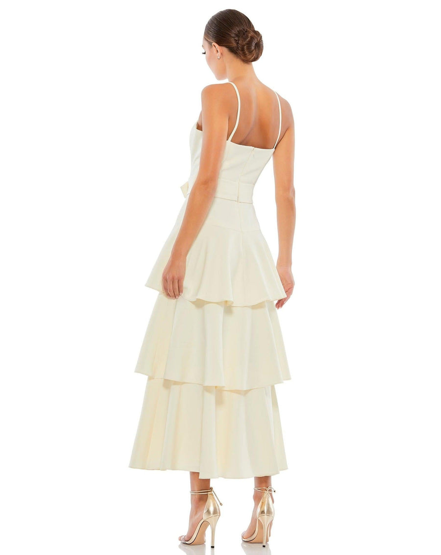 Mac Duggal Formal Ruffled Skirt Midi Dress 26629 - The Dress Outlet