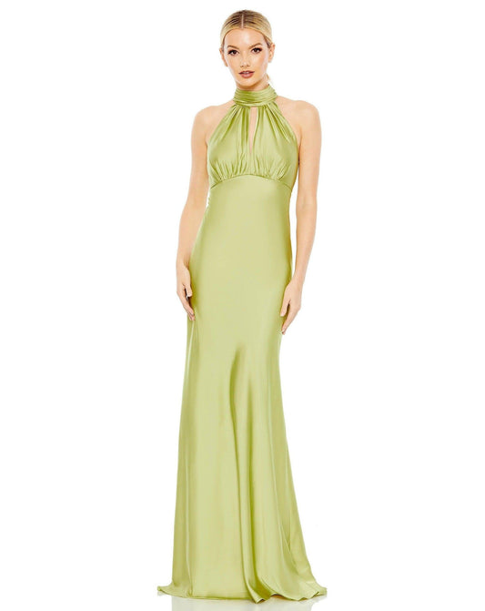 Mac Duggal Halter Long Formal Dress 49520 - The Dress Outlet